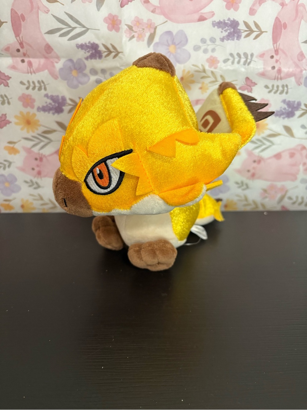 Monster Hunter gold Rathian Monster Chibi plush by CapCom. Preowned.
